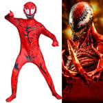 The Amazing Spider-Man Carnage Cosplay Kostym Barn Pojkar Kläder Carnage 6-7Years = EU116-122