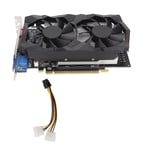 Carte graphique double ventilateur 128 bits Dissipation thermique 3 Ports de sortie carte graphique vid&eacute;o de jeu pour ordinateur GTX750 2GB GDDR5