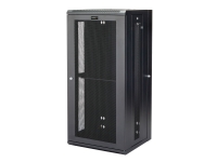 StarTech.com 26U 19 Wall Mount Network Cabinet, 16 Deep Hinged Locking IT Network Switch Depth Enclosure, Assembled Vented Computer Equipment Data Rack with Shelf & Flexible Side Panels - 26U Vented Cabinet (RK2620WALHM) - Rackmonteringsskåp - väggmontering - svart - 26U