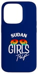 Coque pour iPhone 14 Pro Girls Trip Soudan Voyage Vacances Femmes Soudan