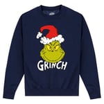 The Grinch The Grinch Santa Hat Christmas Jumper navy