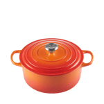 Le Creuset Rund Gryta Volcanic Orange