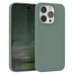 Phone Case for Apple iPhone 15 Pro Silicone Cover TPU Protective Case Dark Green