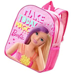 Barbie Backpack Girls Kids Pink Doll Rucksack Book Lunch School Bag