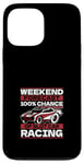 Coque pour iPhone 13 Pro Max 100 % de chances de participer à une course de voitures à sous, voiture télécommandée, mini-voiture