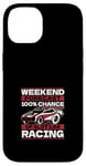 Coque pour iPhone 14 100 % de chances de participer à une course de voitures à sous, voiture télécommandée, mini-voiture