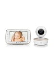 Motorola VM855 Smart Connect Wi-Fi Video Baby Monitor with Motorola Nursery App and 5" parent unit, White