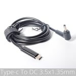 1.5m 3.5x1.35 Câble de chargement USB type-c PD, adaptateur d'alimentation, convertisseur vers prise mâle 14, pour Lenovo Asus Hp, chargeur d'ordinateur portable