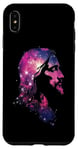 Coque pour iPhone XS Max Star Dust Galaxie Jésus Christ Silhouette Espace Cosmique