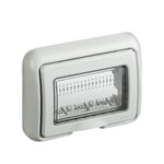 Plaque IP55 avec coprechio compatible avec Matix,Prises extérieures et interrupteurs (Gris)