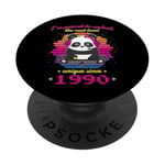 Né en 1990 Anniversaire Fun Panda Gaming Unlock The Next Level PopSockets PopGrip Adhésif