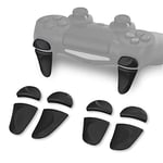 PlayVital 2 Pair Shoulder Buttons Extension Triggers for ps4 All Model Controller, Game Improvement Adjusters for ps4 Controller, Bumper Trigger Extenders for ps4 Slim Pro Controller - Black