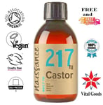 Naissance Pure Organic Cold Pressed Castor Oil Hair Beard Growth Eyelashes Skin