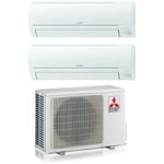 Electric dual split air conditioner series smart msz hr 12000+12000 avec mxz-2ha50vf gas r-32 wi-fi optional 12+12 - new - Mitsubishi