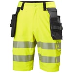 helly hansen workwear arbeidsshorts hh icu brz hivis kl 1 arbeidsshorts, kl.1