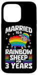 iPhone 14 Pro Max 3 Years Married Gay Lesbian LGBTQ 3rd Wedding Anniversary Case