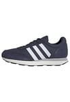 adidas Men's Run 60s 3.0 Leather Shoes, Shadow Navy/Cloud White/Core Black, 11.5 UK