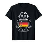 Funny Robot German Flag Funny Robot Spanish Flag Germany T-Shirt