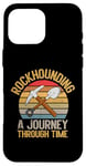 Coque pour iPhone 16 Pro Max Collection de minéraux Rockhounding : un voyage dans le temps