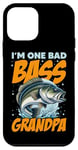 iPhone 12 mini I'M ONE BAD BASS GRANDPA, for the fishing grandfather Case