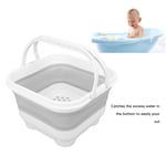 Folding Baby Bath Toy Basket Breathable Draining Holes Foldable Bath Toy