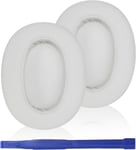 Coussinets de rechange pour casque sans fil Sony ULT WEAR - Coussinets en cuir protéiné souple et mousse insonorisante - Blanc cassé.[G1436]