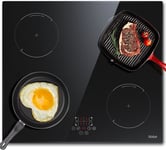 Hobsir hob Induction Hob 4 Zones Built-in Electric Hob 60cm Induction Cooker No