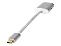 Nedis - Video Adapter - 24 Pin Usb-C Hann Til Hdmi, 24 Pin Usb-C Hunn - 20 Cm - Sølv - Formstøpt, 4K-Støtte