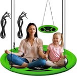 KESSER® Balançoire nid d'oiseau Balançoire Disque Balançoire Suspendue Balançoire nid d’Oiseau Balançoire réglable Balançoire de Jardin Balançoire pour Enfants Balançoire Vert, 60 cm