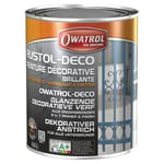 Rustol Déco - Peinture de finition antirouille tous supports - Owatrol - conditionnement:2,5 L couleur:Noir profond - RAL 9005