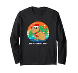 Christmas Capybara Dont Worry Be Capy Long Sleeve T-Shirt