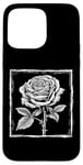 Coque pour iPhone 15 Pro Max Vintage Botanique Rose Fleur Fille Mignon Floral Plant Mom