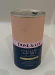 DOSE & CO. Collagen Peptides UNFLAVORED 567g EXP 07/12/2026 Sealed No Lid