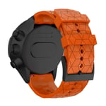 G-rf For Suunto Spartan Sport & Suunto 9/9 Baro / D5 Universal Football Texture Silicone Strap(Red) (Color : Orange)