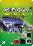 Fordonslampa 12V B8.5D- 1Led Grön/Blister-2St