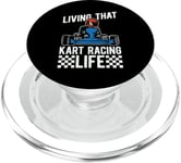 Living That Kart Racing Life Loves Race Track Kart Racing PopSockets PopGrip for MagSafe