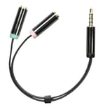 Deltaco 3.5mm Headset Audio Adapter