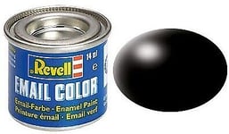 REVELL, Satin black enamel paint 14ml, , REV32302