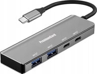 Hub Usb Premiumcord Premiumcord Hub Usb-C Na 2X Usb 3.2 Typ-C +2X Usb 3.2, 5G Superspeed, Aluminum