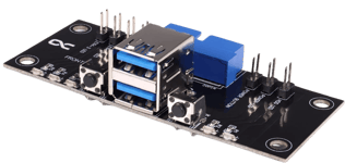 Alphacool ES Front I/O-Panel with USB 3.0 and cable kit for Servercases