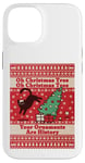 iPhone 14 Oh Christmas Tree cat Ugly Christmas Sweater Funny cat lover Case