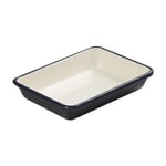 Tala Originals Enamelled Indigo & Ivory Small Roaster 21x28.5x5cm