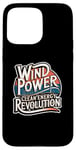 Coque pour iPhone 15 Pro Max Design durable Wind Power Clean Energy Revolution