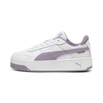 PUMA Carina Street Jr Basket, Blanc Prune pâle Silver, 35.5 EU