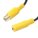 3.5mm to RCA Cable,Audio Cable 3.5mm to RCA Stereo Cable Adapter Gold Plated Compatible for Smartphones, MP3, Tablets, Home Theater.(1FT) (Female to female)