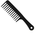 Wide Tooth Comb GLAMZA Jumbo Wide Detangling Comb - Perfect Afro Comb for Long, Wet or Curly Hair - HUGE 24.5cm Long (Black)