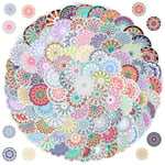 100 Pièces Autocollants Mandala, Stickers Mandala Esthétiques Vintage, Autocollants Imperméables en Vinyle, Autocollant Graffiti pour Scrapbooking, Ordinateur Portable, Skateboard, Bagage