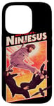 iPhone 14 Pro It's Ninjesus 80s Action Movie Atheist Christian Ninja Jesus Case