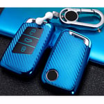 For VW Magotan Passat B8,For Skoda A7, Carbon Fiber Smart key fob Remote 3 Buttons Key Car Cover key case shell set