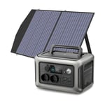 Allpowers - Générateur Solaire ac Station d'alimentation Portable 299WH LiFePO4, 2 x 600 w (Pointe 1200 w) avec Panneau Solaire 100 w R600